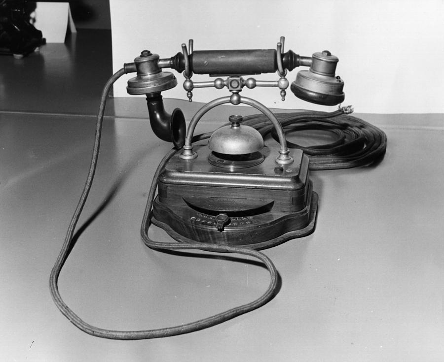 The Office Telephone Photograph by Fox Photos