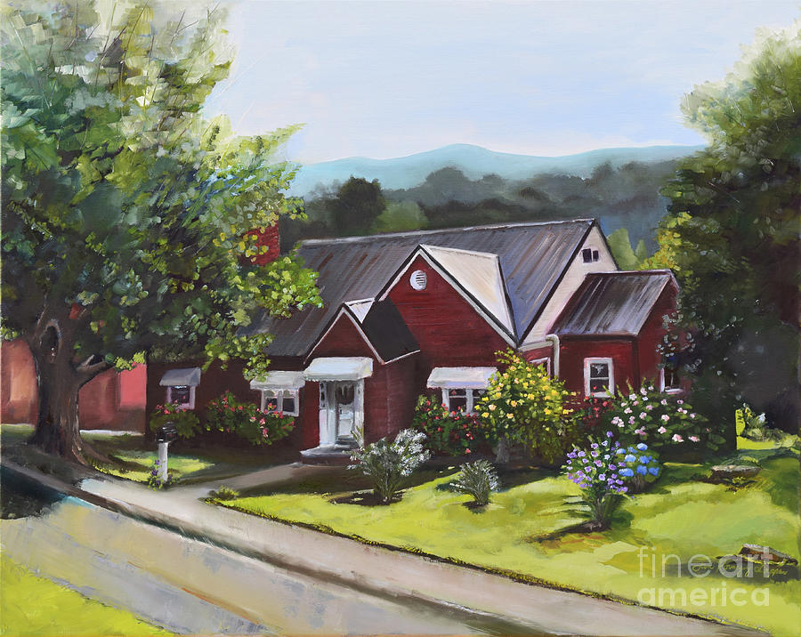 The Old Baptist Parsonage-Heaven on North Ave Painting by Jan Dappen