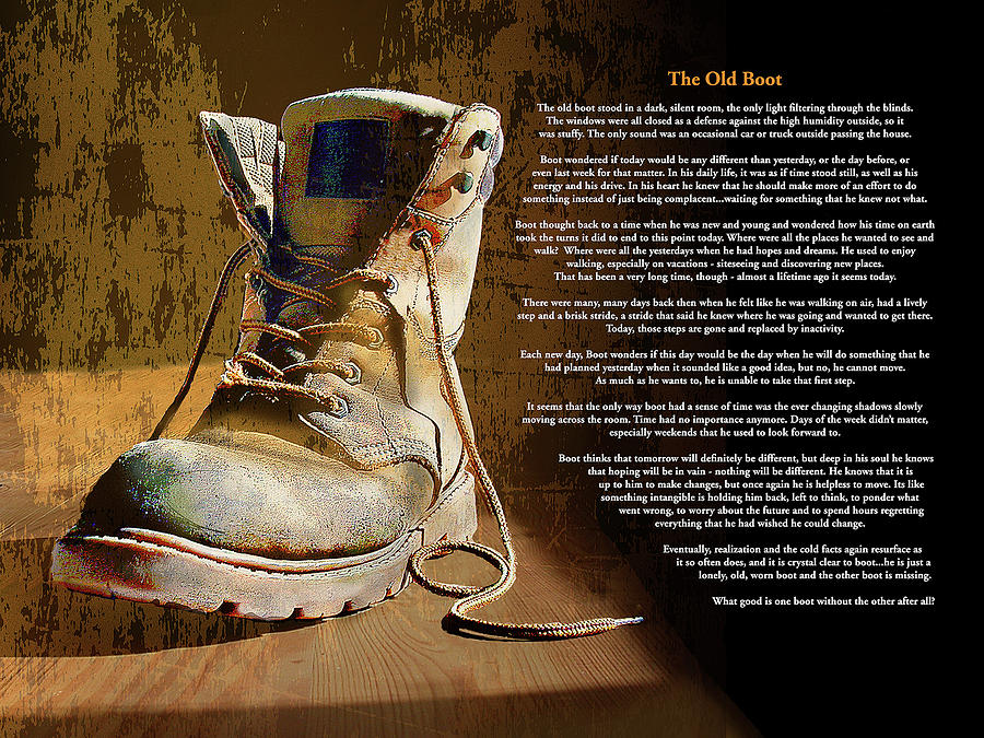   The Old Boot Painting by Paul Sachtleben