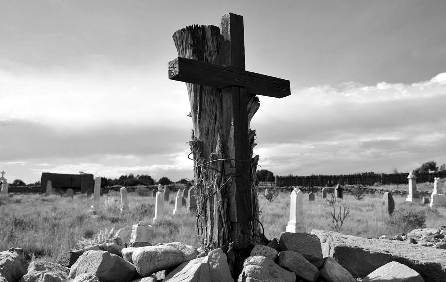 The old cemetery at Galisteo New Mexico Photograph by David Lee Thompson