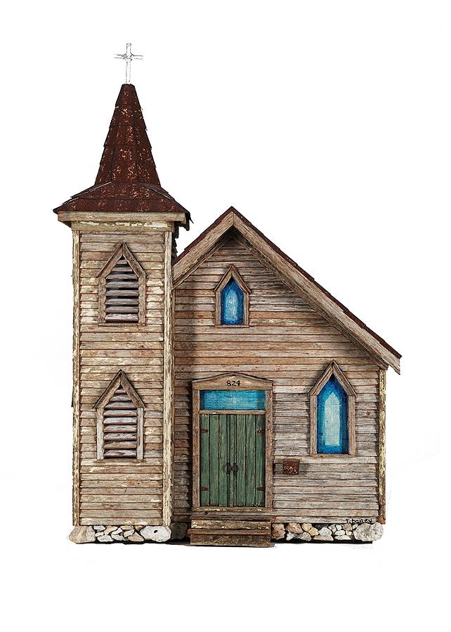 Old Church Mixed Media - The Old Church by Ronny Bailey