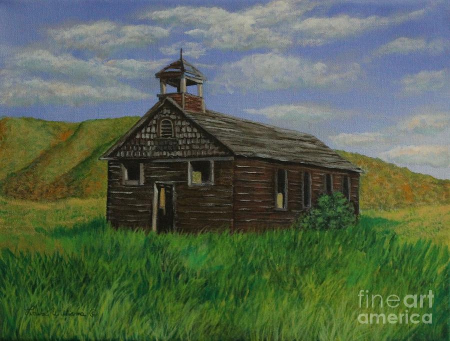 School House Painting - The Old Collins School House by Louise Williams School House Painting - The Old Collins School House by Louise Williams