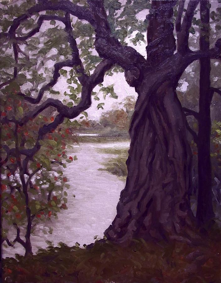 The Old Gnarled Tree Painting by Dennis Earley - Fine Art America