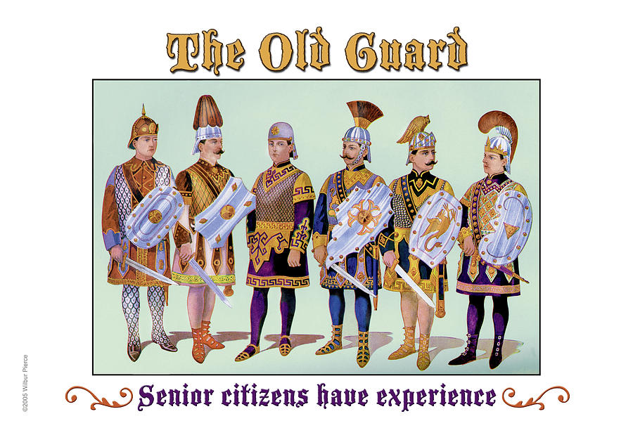 The Old Guard - Senior Citizens Have Experience Painting by Wilbur Pierce