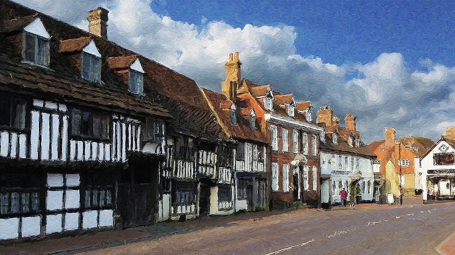 The Old High Street Digital Art by Julian Perry
