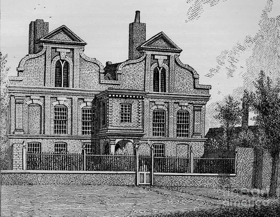 The Old Manor House, Hackney, 1800 1911 Drawing by Print Collector