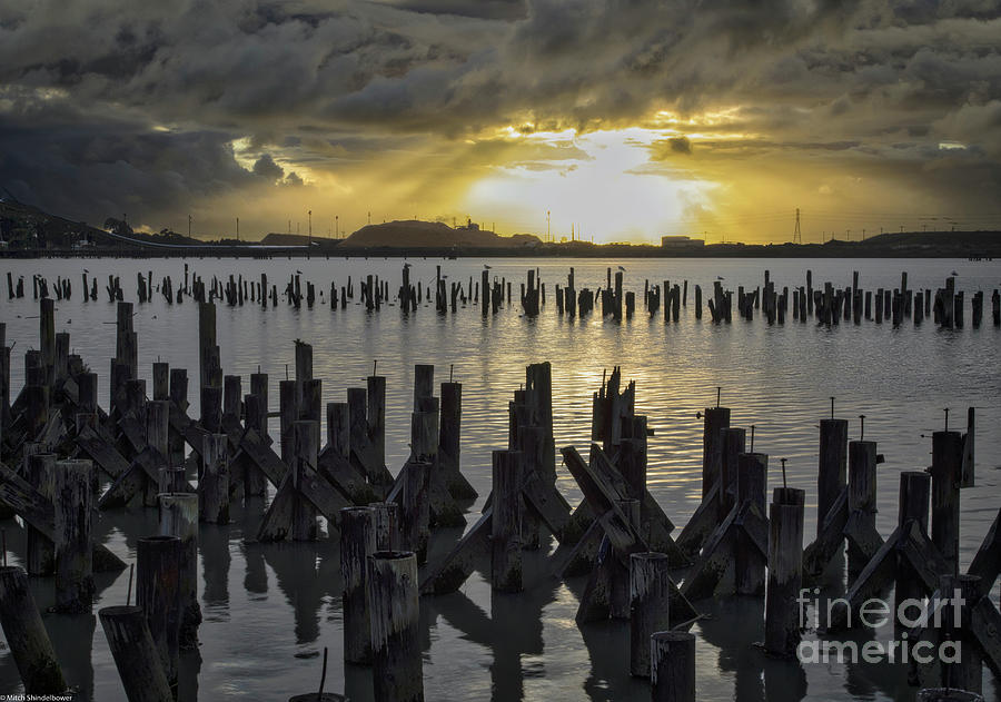 The Old Pier At Sunset Photograph by Mitch Shindelbower