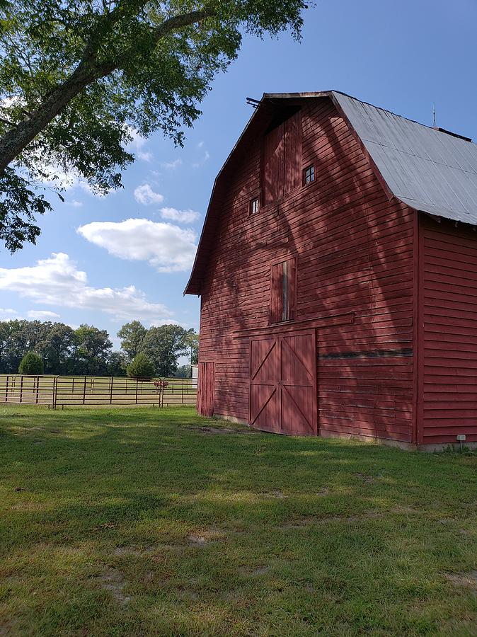 The Old Red Barn Photograph by Karen Harrison Brown