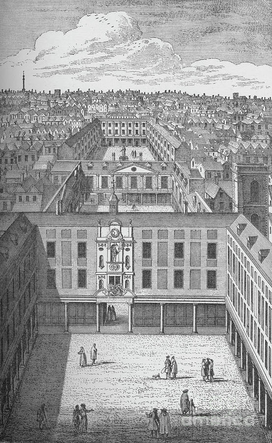 The Old St. Thomass Hospital Drawing by Print Collector