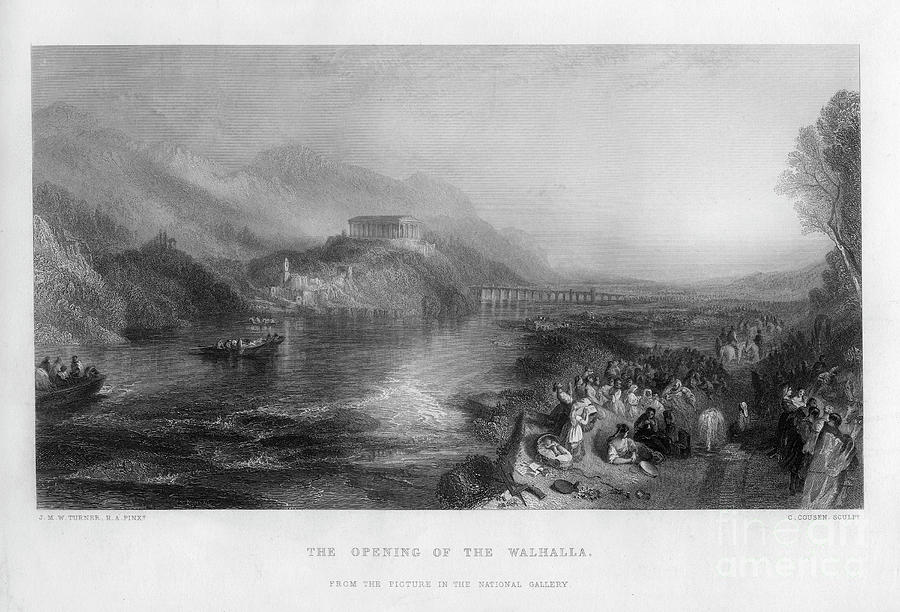 The Opening Of The Walhalla, 19th Drawing by Print Collector