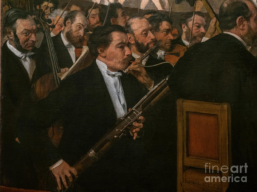 The Opera Orchestra Detail 1870 Painting by Edgar Degas