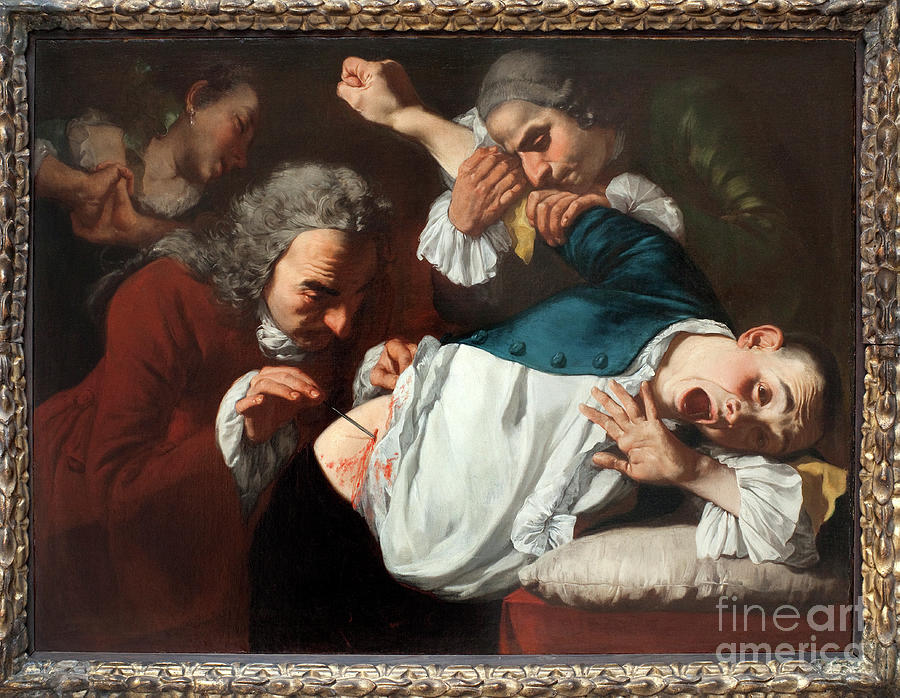 The Operation, 1753-54 Painting by Gaspare Traversi