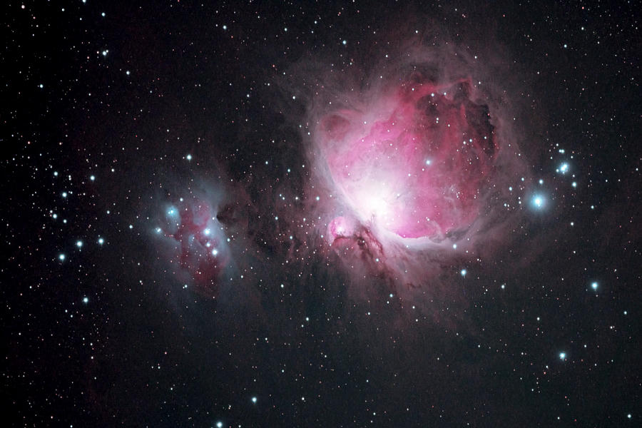 The Orion And The Running Man Nebulae Photograph by Pat Gaines