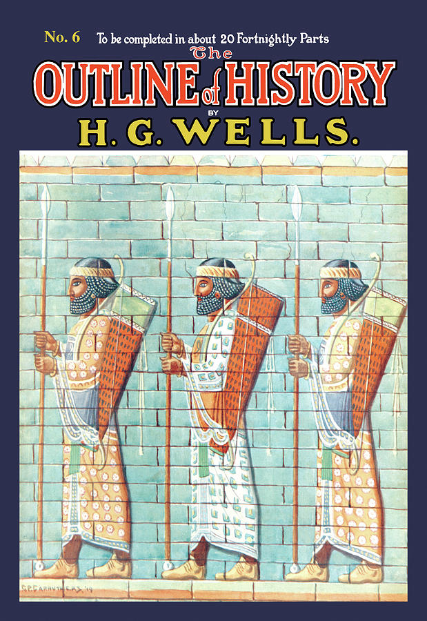 The Outline of History by HG Wells, No. 6: Warriors Painting by J. F. Horrabin