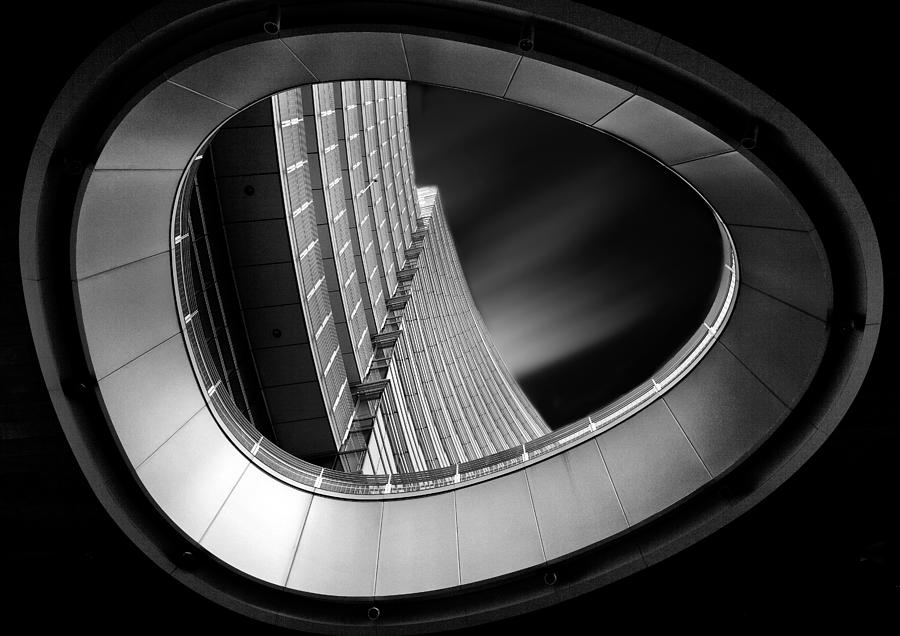 Black And White Photograph - The Oval by Marc Apers