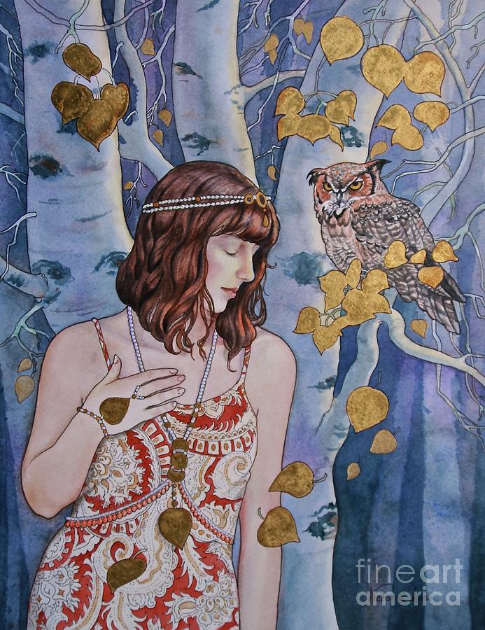 The Owls Secret Painting by Victoria Lisi