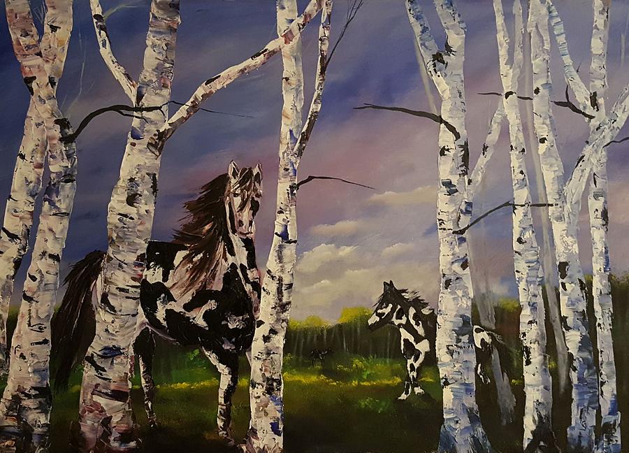 The Paints    1.2019 Painting by Cheryl Nancy Ann Gordon
