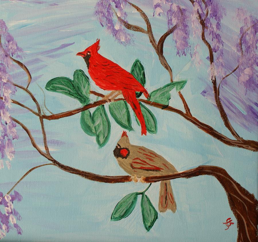 The Pair Painting by Yvonne Sewell
