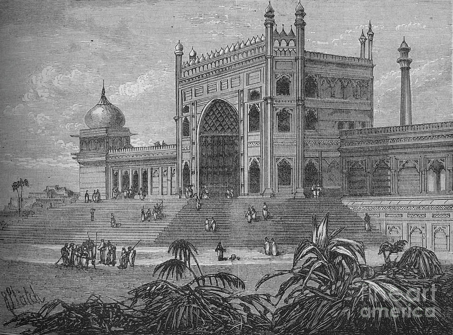 The Palace At Delhi Drawing by Print Collector