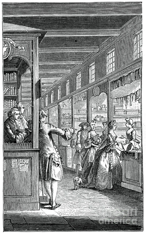 The Palace Galleries, 1885.artist Drawing by Print Collector