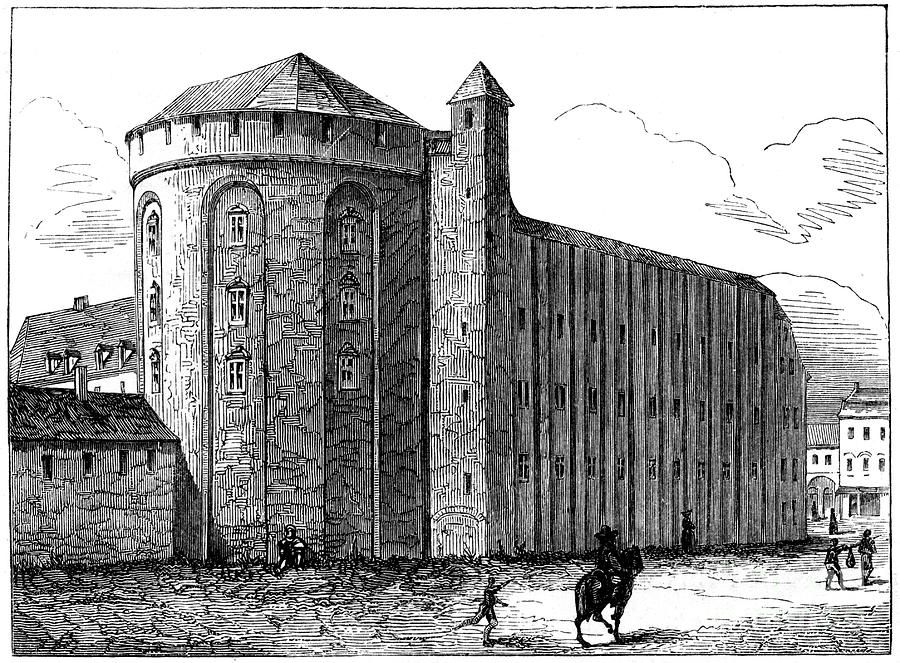 The Palace Of Trêves, France, C17th Drawing by Print Collector
