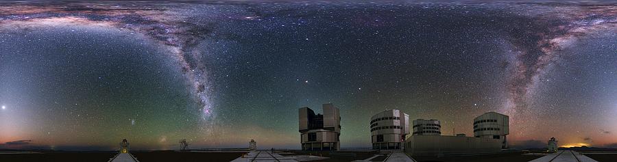 The Panorama view of Immersive Paranal world by ESO Painting by Celestial Images