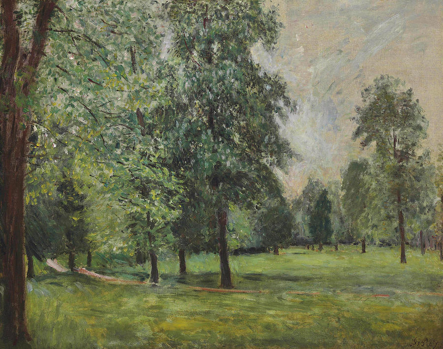 The Park of Sevres, 1878 Painting by Alfred Sisley - Pixels