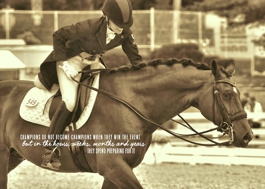 THE PARTNERSHIP quote Photograph by Dressage Design