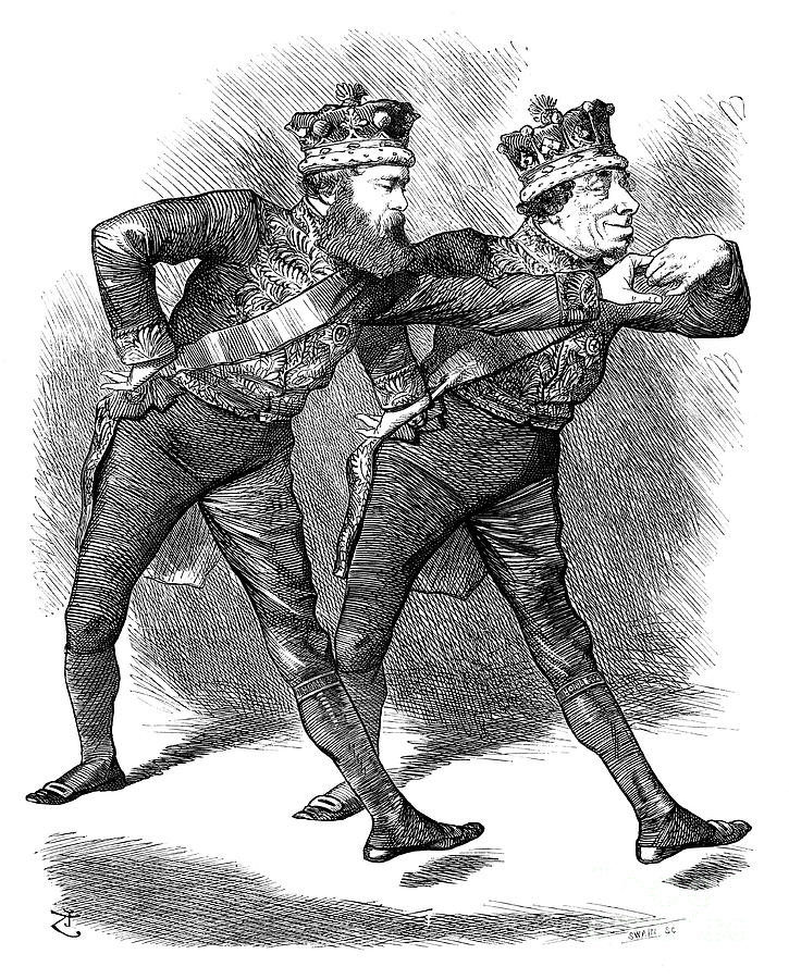 The Pas De Deux, 1878.artist Swain Drawing by Print Collector