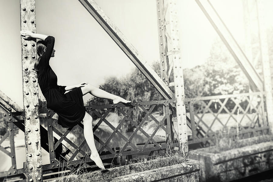 Bridge Photograph - The Past by Bettina Tautzenberger
