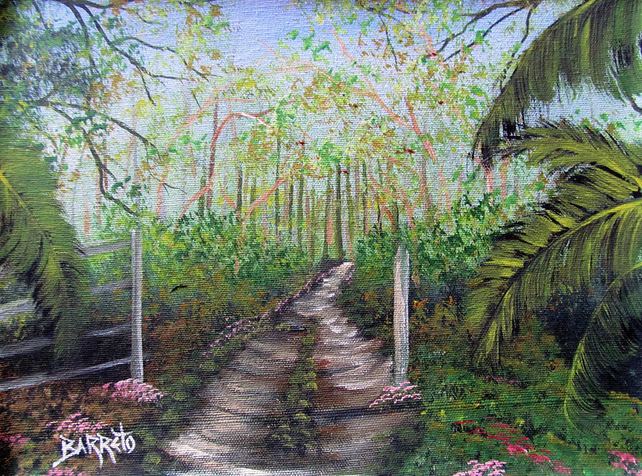 The Path Painting by Gloria E Barreto-Rodriguez