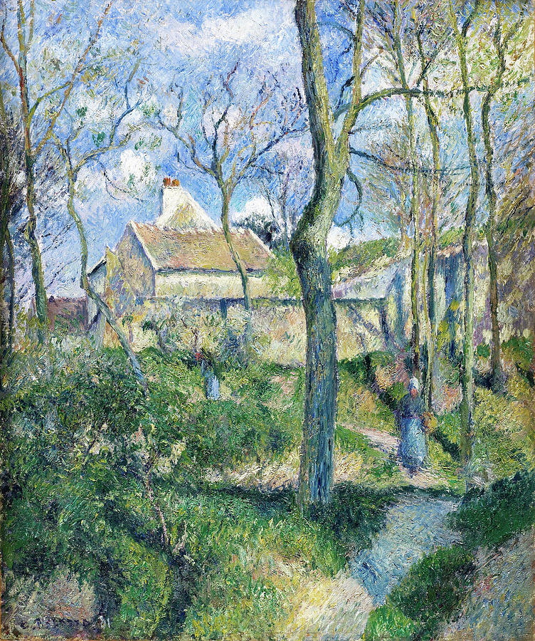 Camille Pissarro Painting - The Path to Les Pouilleux, Pontoise - Digital Remastered Edition by Camille Pissarro