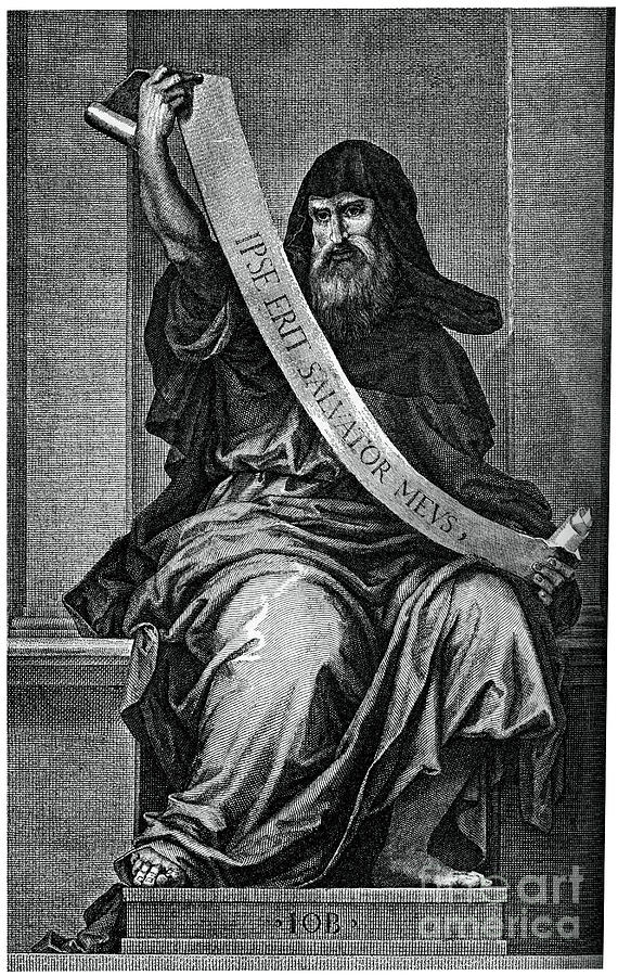 The Patriarch Job, 15th Century, 1870 Drawing by Print Collector