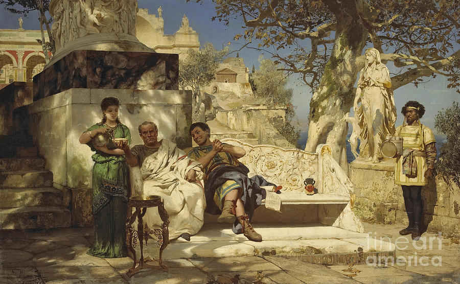The Patricians Siesta, 1881 Drawing by Heritage Images