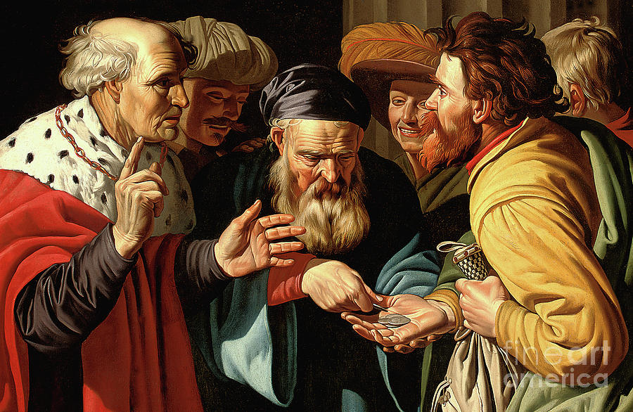 Jesus Christ Painting - The Payment of Judas by Gerard Seghers