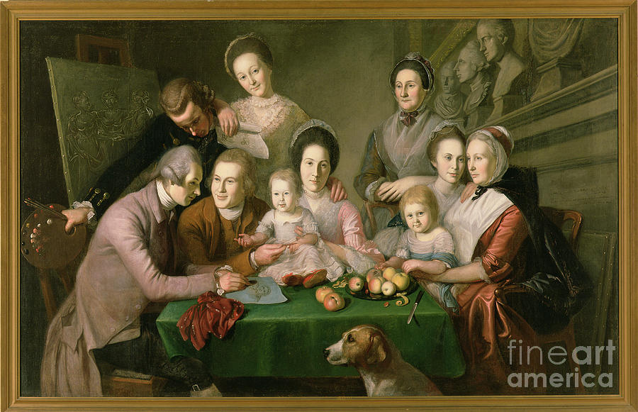 The Peale Family, C.1770-3 Painting By Charles Willson Peale - Fine Art ...