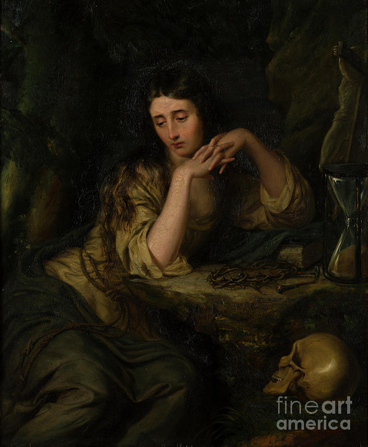 The Penitent Magdalene By George Hayter Painting by George Hayter ...