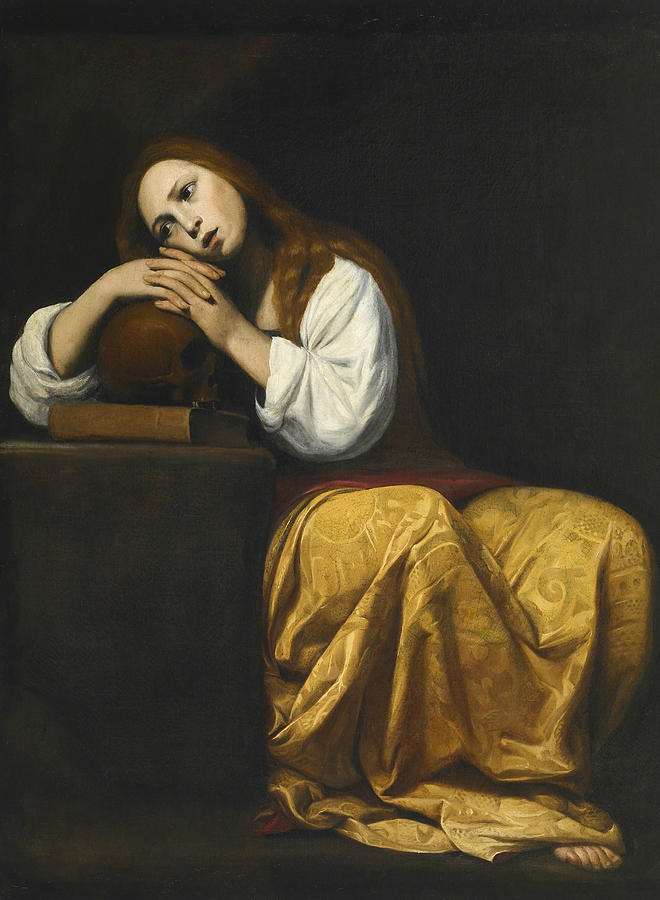 The Penitent Mary Magdalene Painting by Giacomo Galli