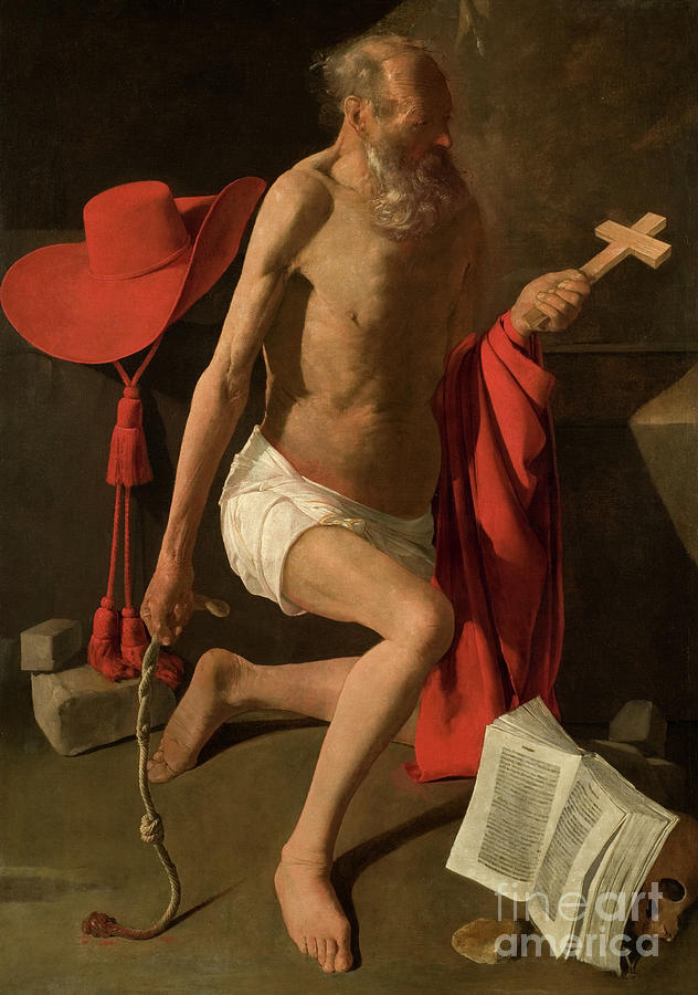 The Penitent Saint Jerome  Painting by Georges de la Tour