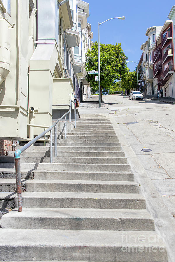 The Peter Macchiarini Kearny Street Steps San Francisco R471 Photograph by Wingsdomain Art and Photography
