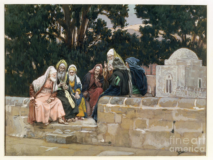 1st Century Photograph - The Pharisees And The Herodians, Illustration For the Life Of Christ, C.1886-96 by James Jacques Joseph Tissot