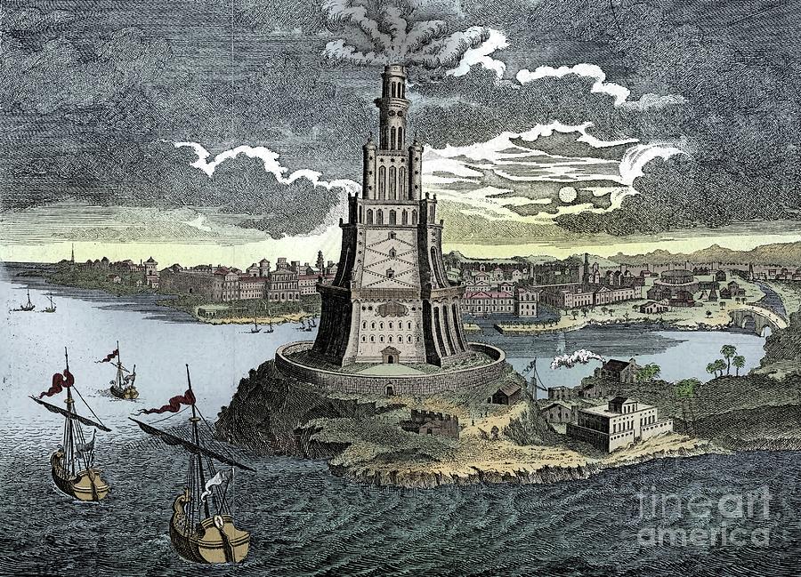 The Pharos Of Alexandria Drawing by Print Collector