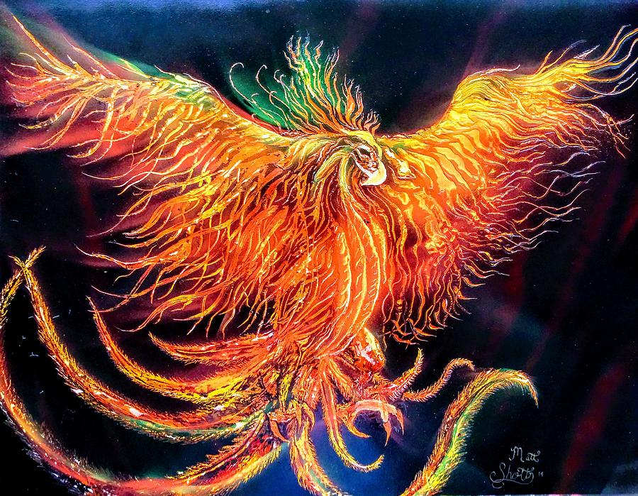 The Pheonix Painting by Matt Shotts - Pixels