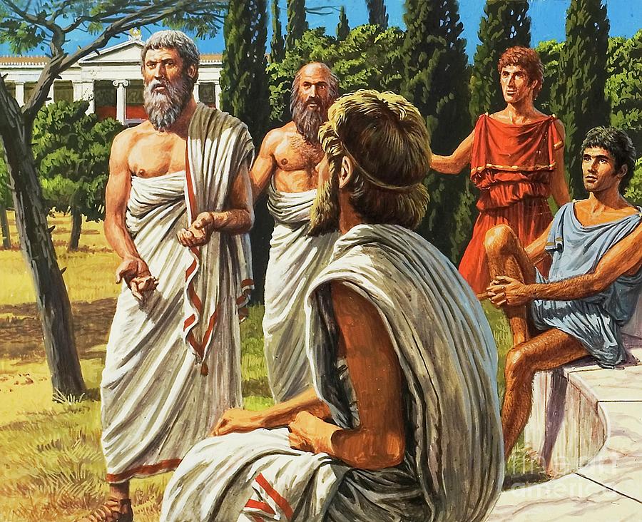 The Philosopher Plato Painting by Roger Payne