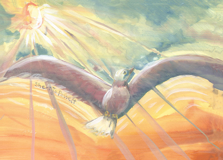 The Phoenix Painting by Sheri Jo Posselt