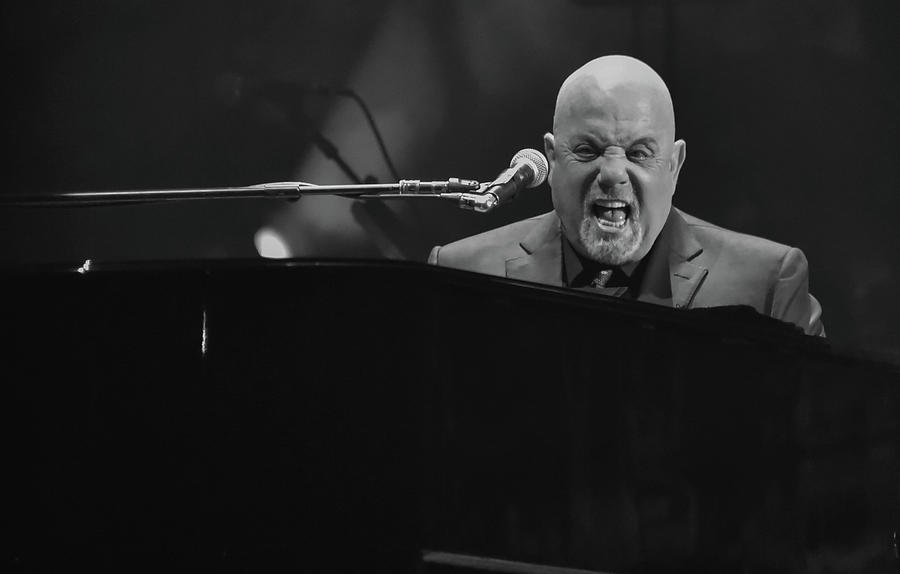 The Piano Man in Black and White Photograph by Alan Goldberg