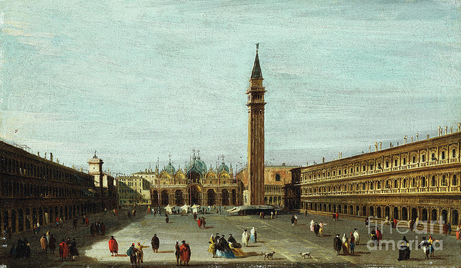 The Piazza San Marco, Venice Looking East Painting by Francesco Guardi