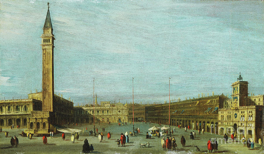 The Piazza San Marco, Venice Looking West Painting by Francesco Guardi