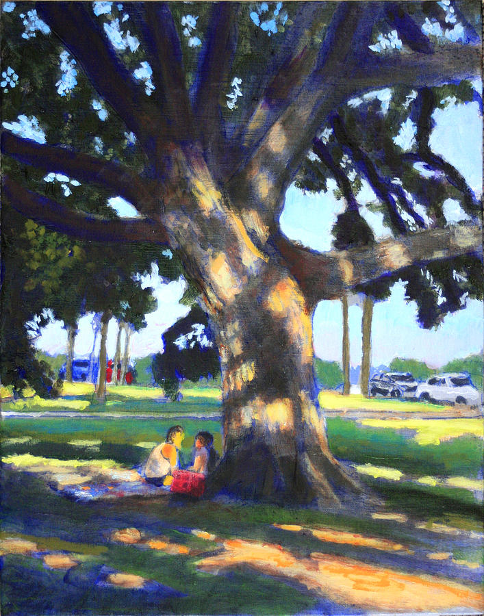 The Picnic at Battery Street Painting by David Zimmerman