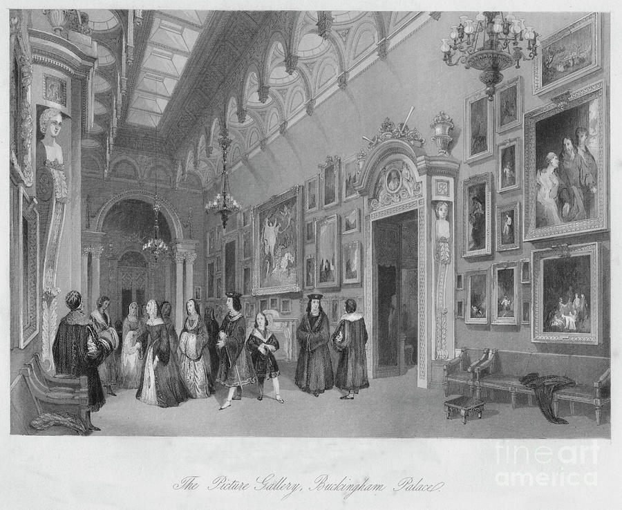 The Picture Gallery, Buckingham Palace Drawing by Print Collector